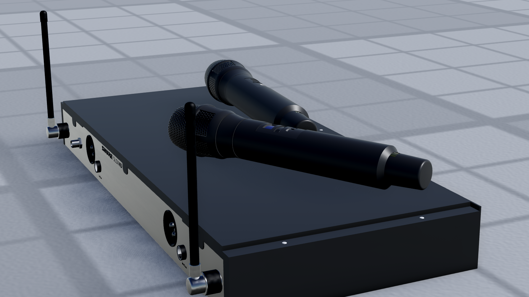 Shure SLXD2/Nexadyne + SLXD4D - Back